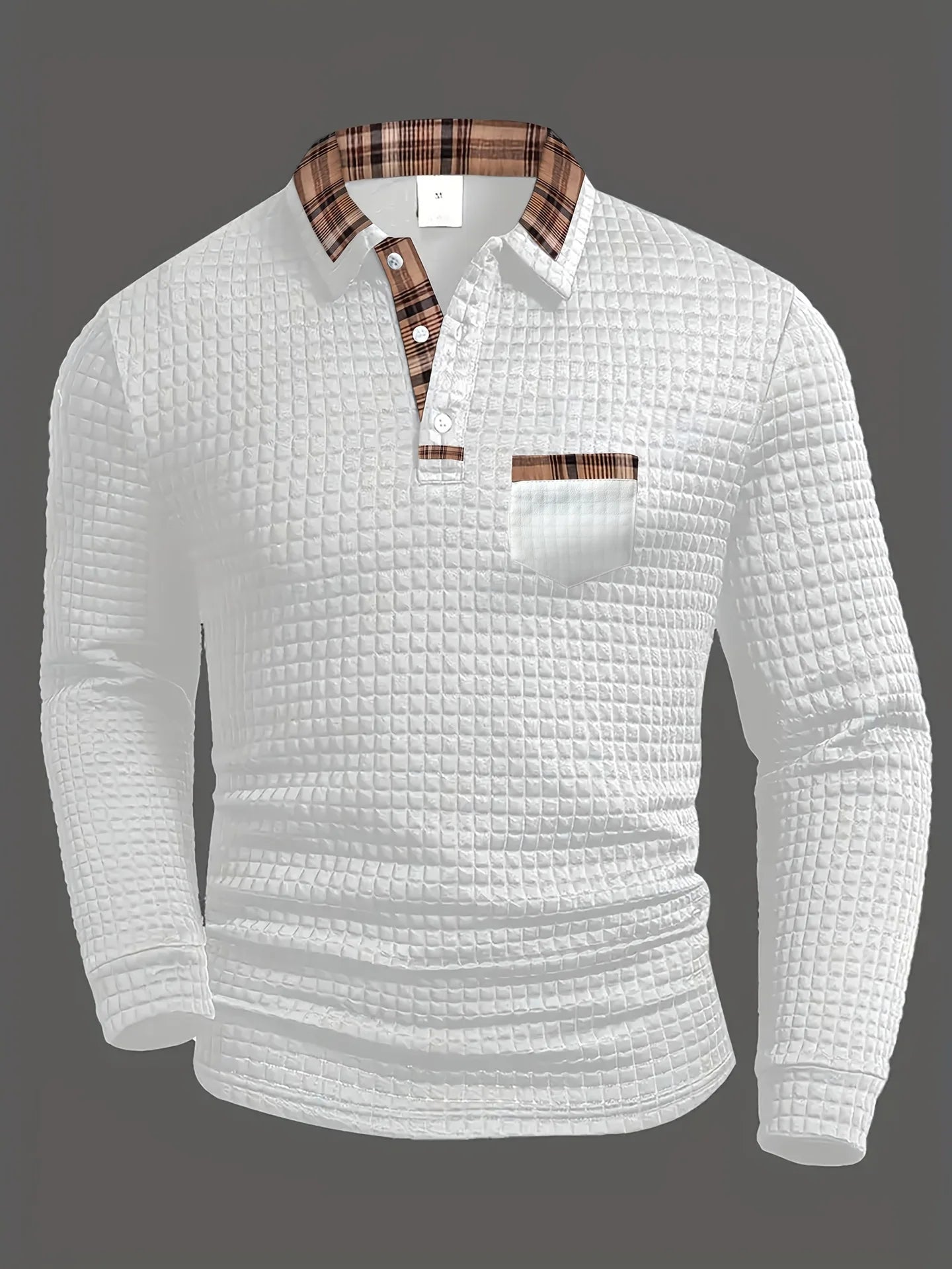 Simon - Polo Shirt with Check Pattern