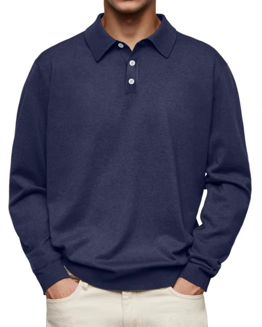 Kevin – Patterned Collar Polo Shirt