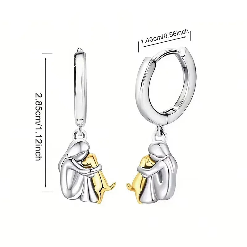 Sky - Earrings with Dog Charm