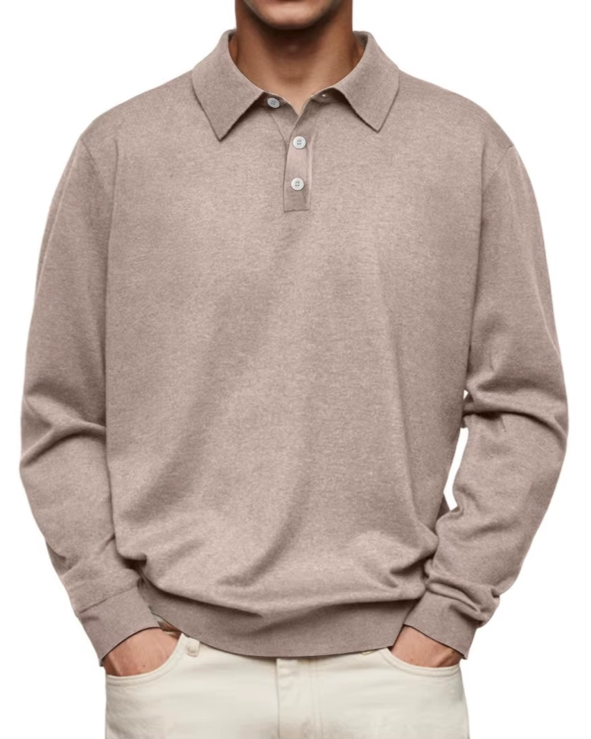 Kevin – Patterned Collar Polo Shirt
