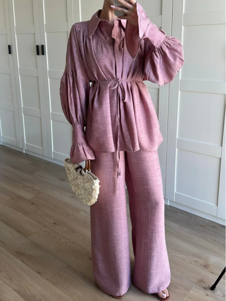 Jalene – Linen Two-Piece Set