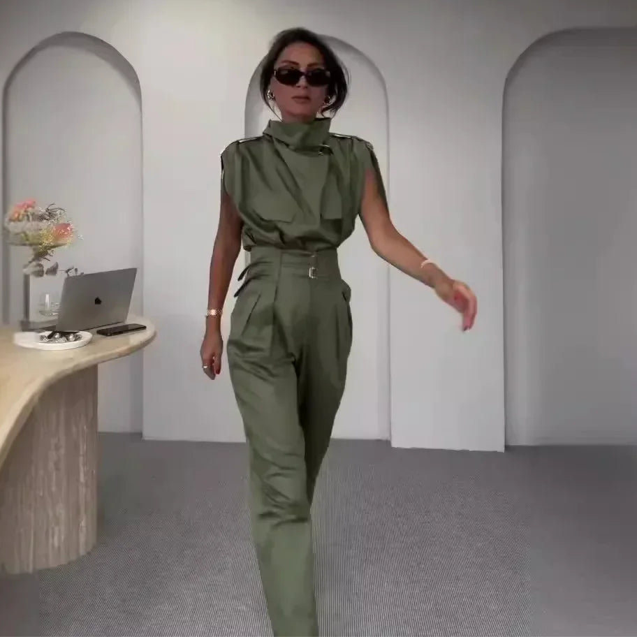 Lazzie – Tailored Blouse and Pants Set