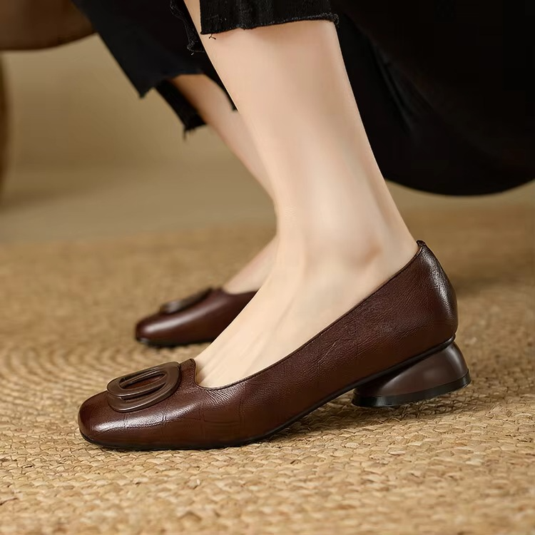 Mary - Leather Flats