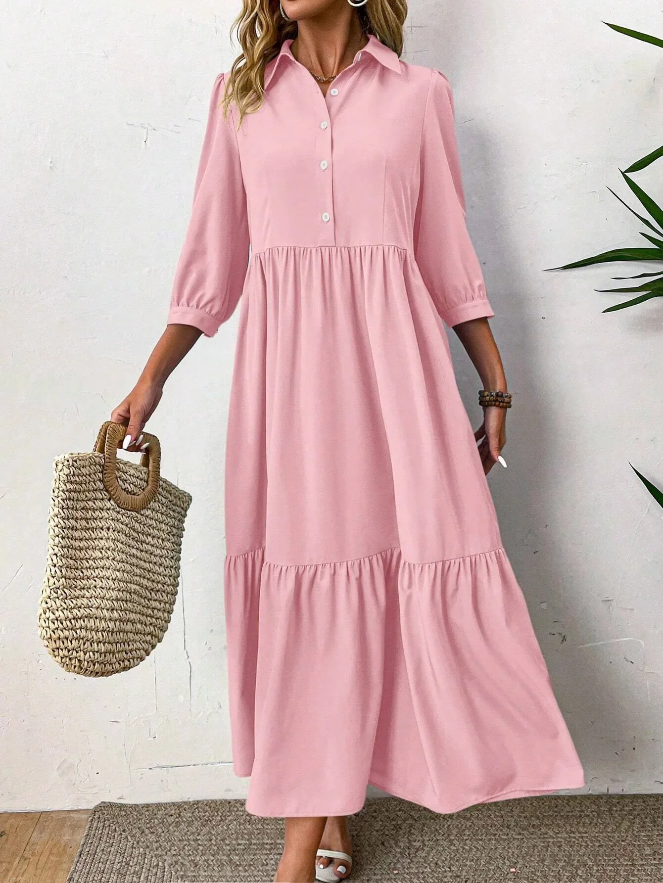 Lena - Flowing shirt dress