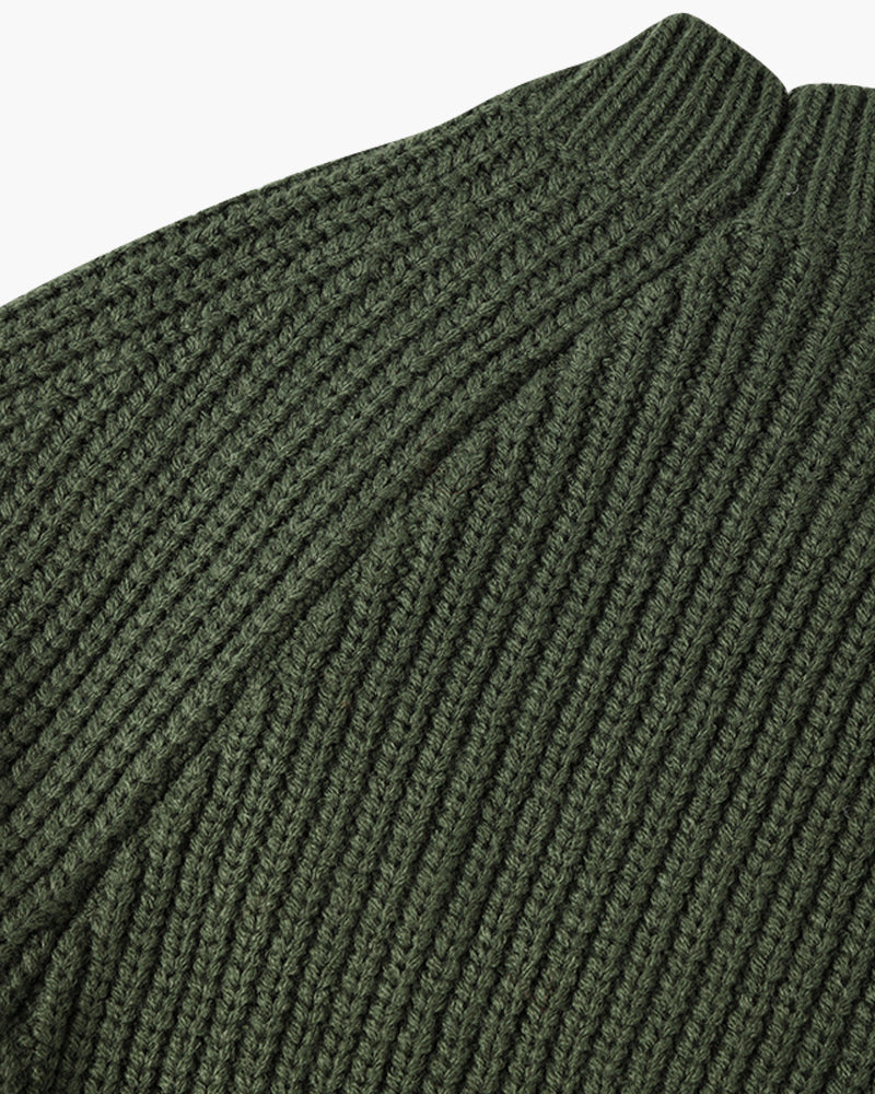 Ravier – Cotton Knit Raglan Sleeve Sweater