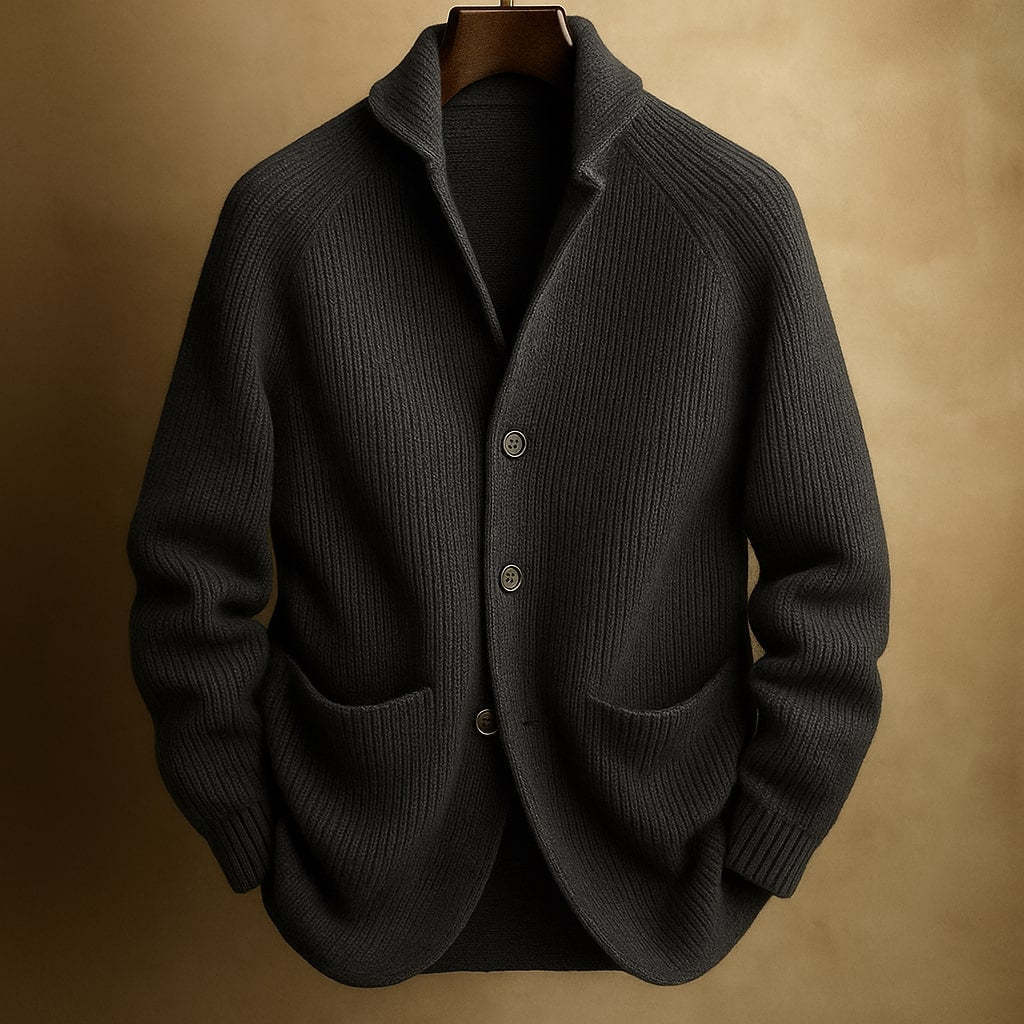 Clarke – Textured Knit Button Cardigan