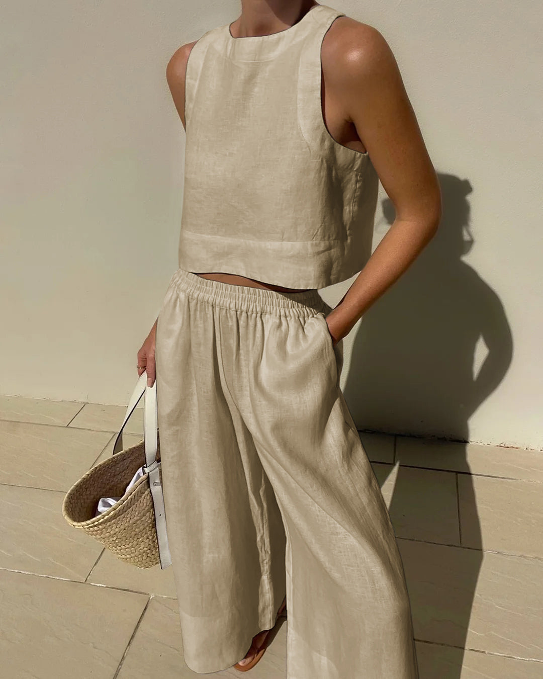 Artemis – Lightweight Summer Set with Flowing Pants and Structured Top
