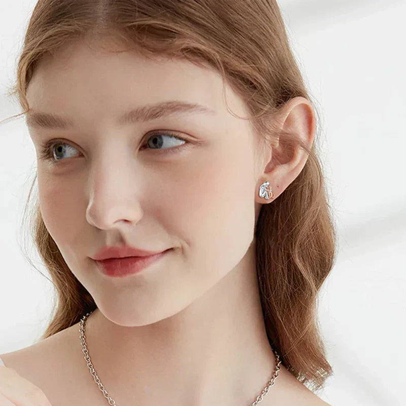 Lucky - Earrings with Cat Charm