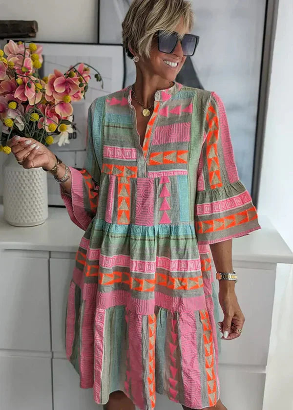 Claire - Layered V-Neck Summer Dress