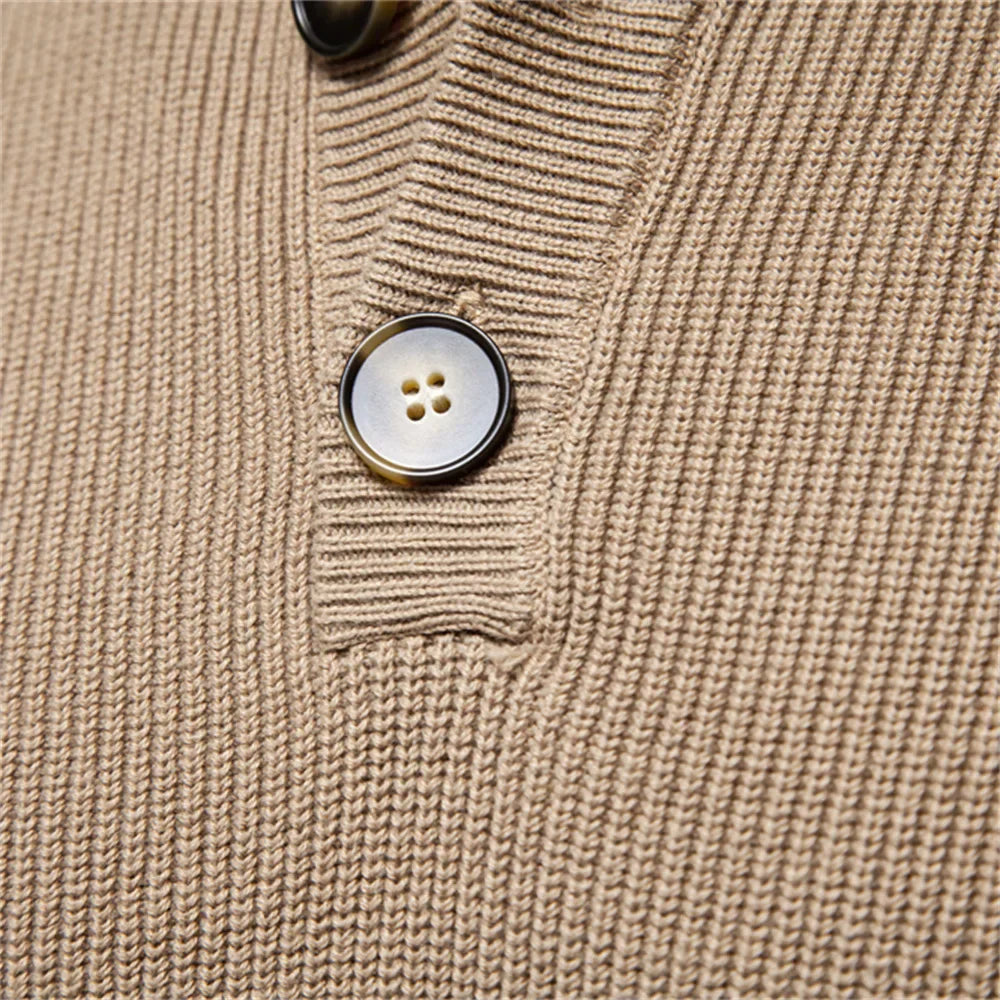 Bernard – Men’s Button-Up Sweater