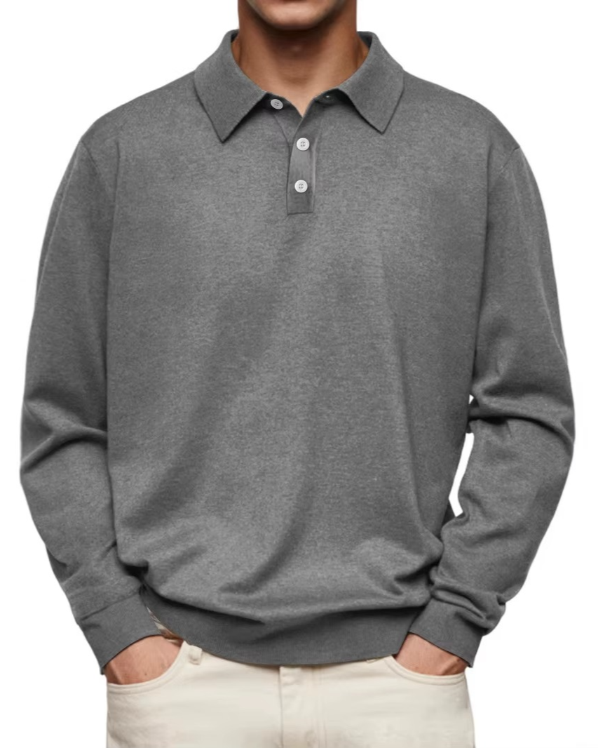 Kevin – Patterned Collar Polo Shirt