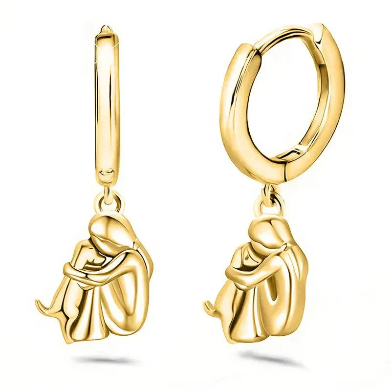 Sky - Earrings with Dog Charm