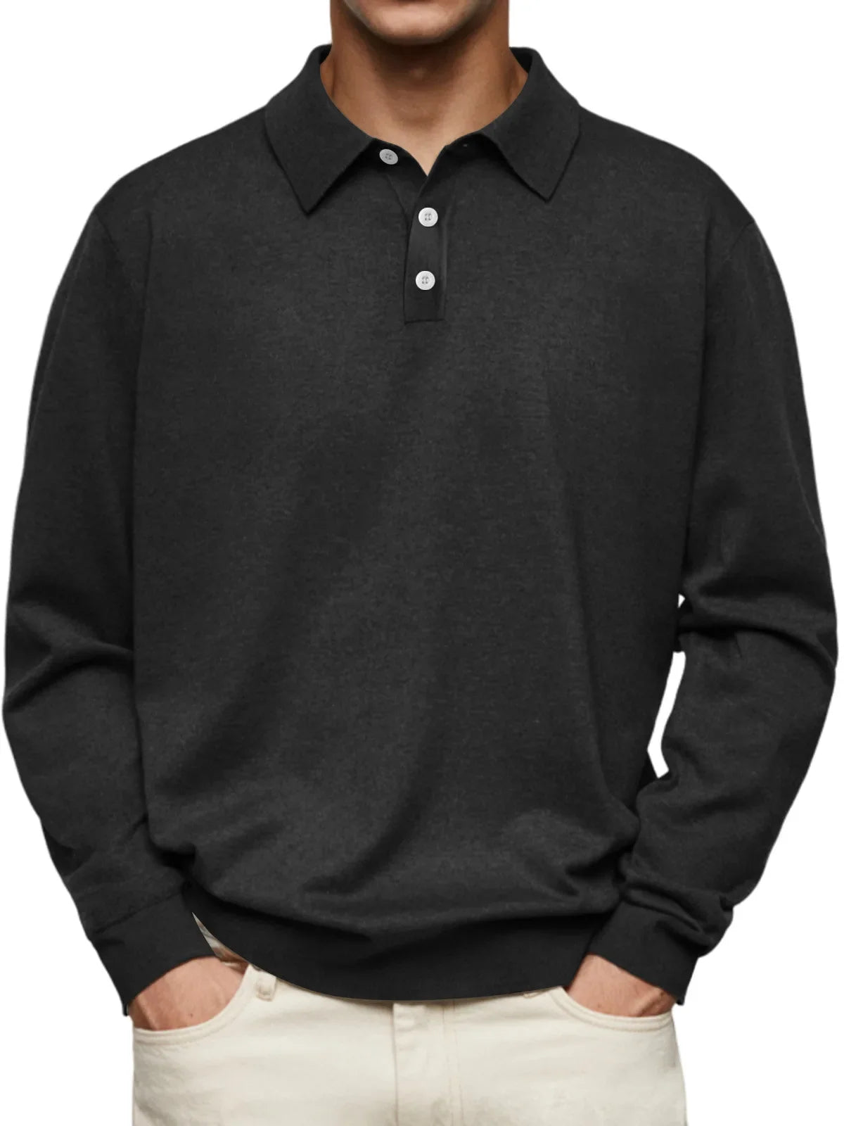 Elton – Casual Long Sleeve Polo Shirt