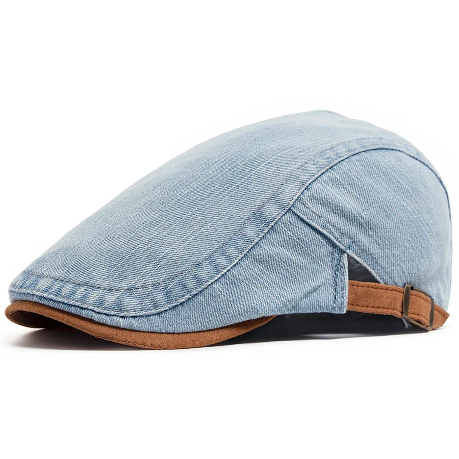 Cesar – Classic Denim Flat Cap