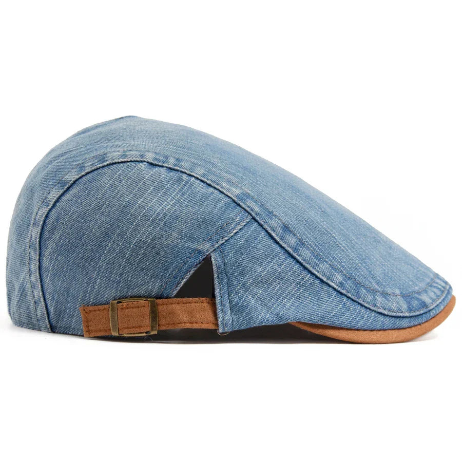 Cesar – Classic Denim Flat Cap