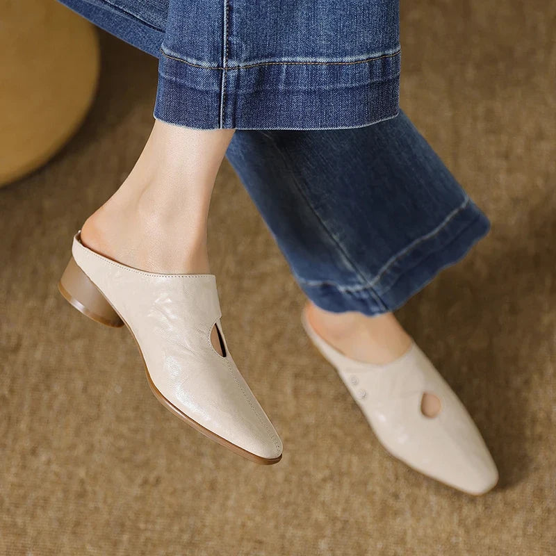 Bethany - Genuine Leather Mules