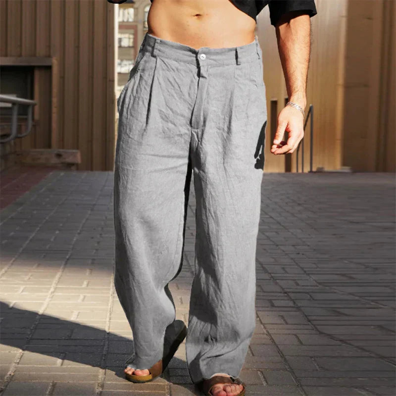 William – Wide Leg Linen Pants for Warm Days