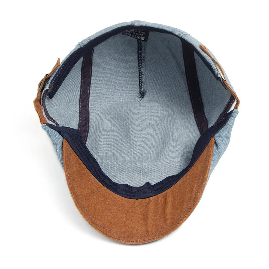 Cesar – Classic Denim Flat Cap