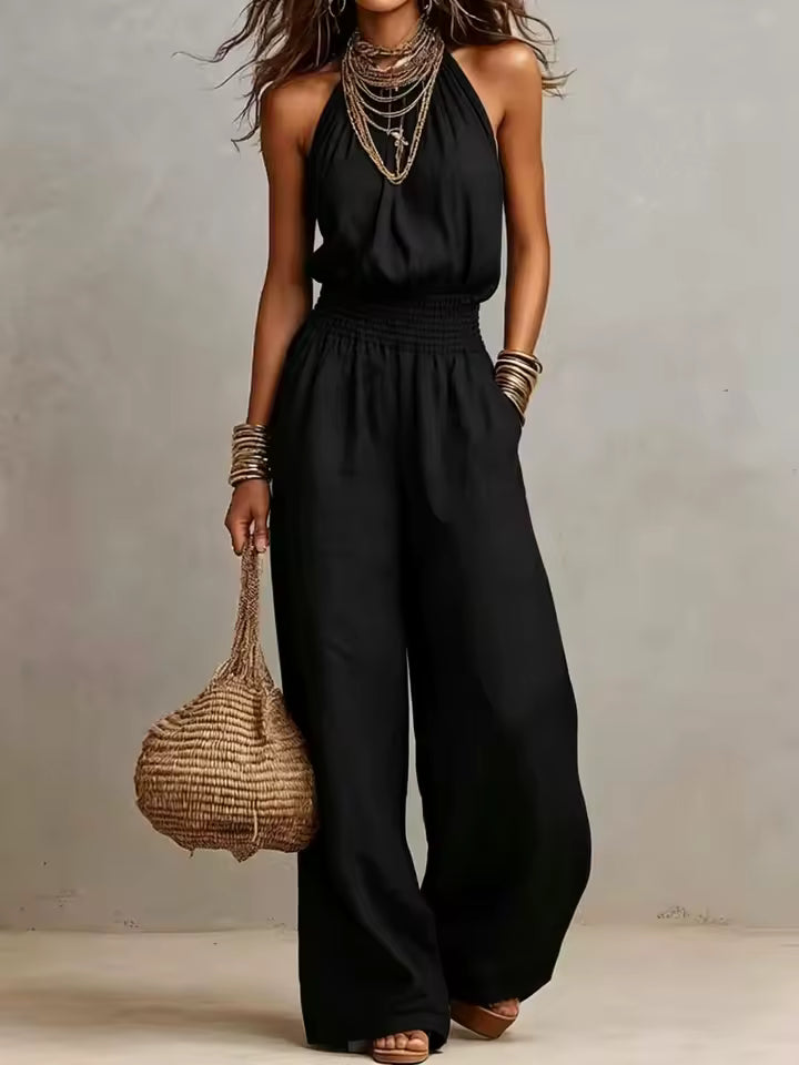 Casandra - Elegant Halter Jumpsuit