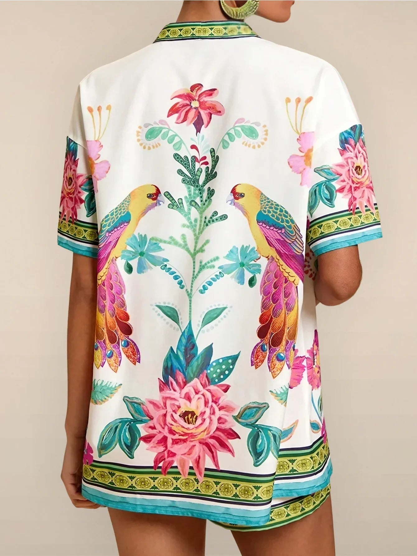 Jessa – Secret Garden Cotton Shorts Set