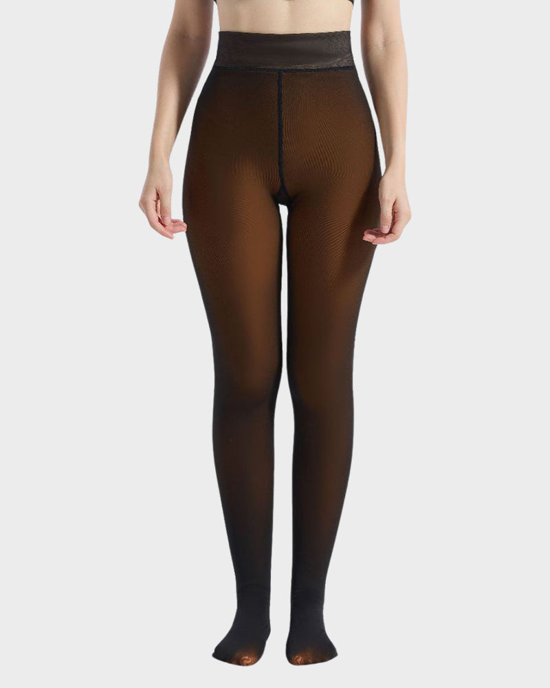 Alyssa - Translucent Fleece Lined Tights
