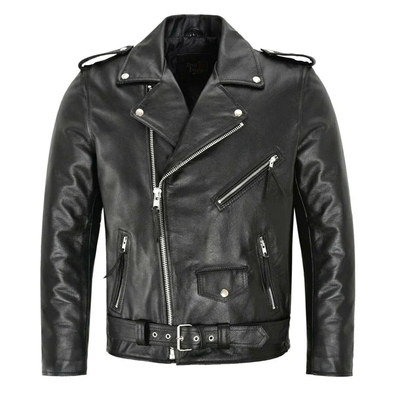Andrei – Timeless Leather Bomber Jacket