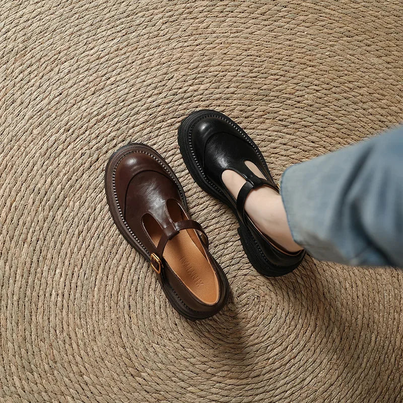 Madeleine – Leather Mary Jane Shoes