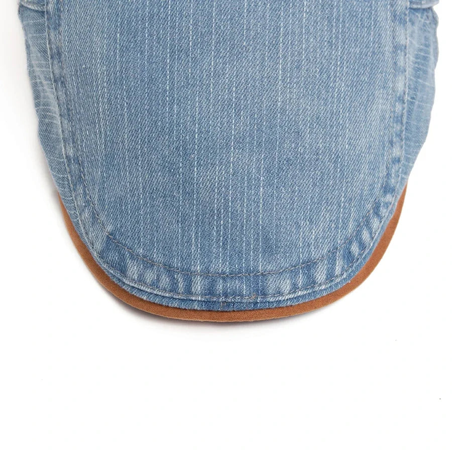 Cesar – Classic Denim Flat Cap