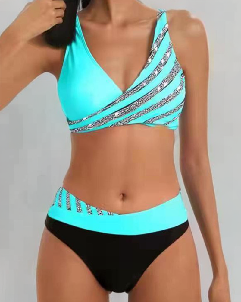 Cindy - Warm-Toned Printed Bikini