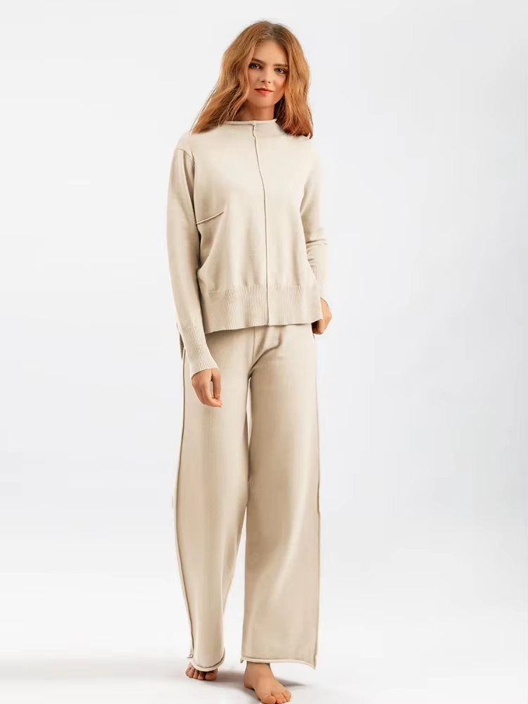 CAROLINE - KNITTED THICK WARM OVERSIZED Sweater Pants SET