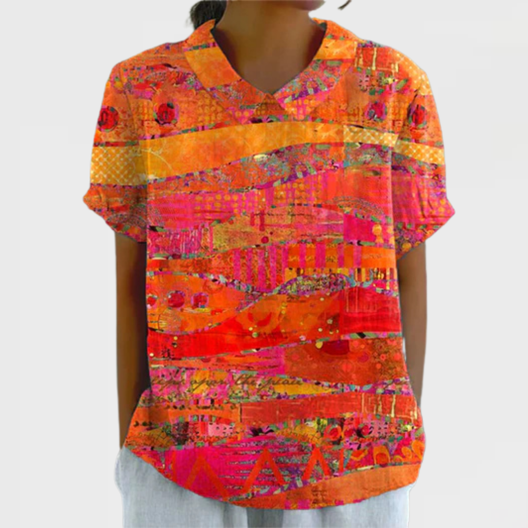 Kay - Abstract Print Shirt