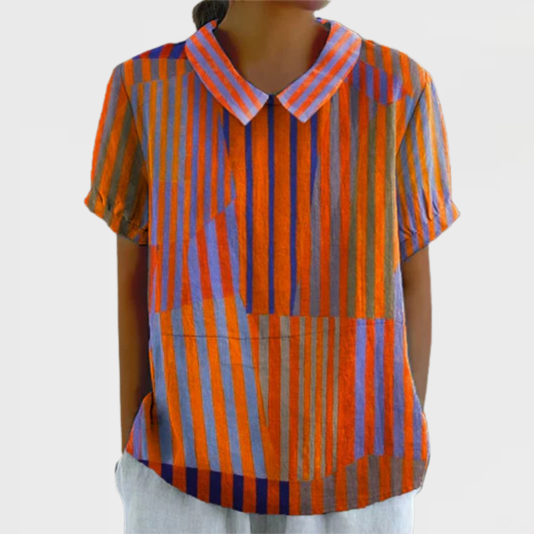 Nana - Geometric Striped Shirt