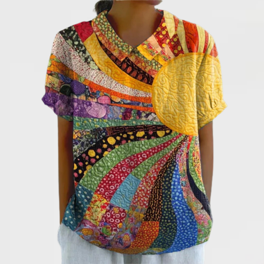 Gab - Sunburst Patchwork Shirt