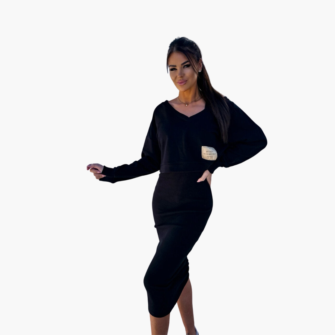 Eliza | Casual Lounge Sweatshirt & Dress Set