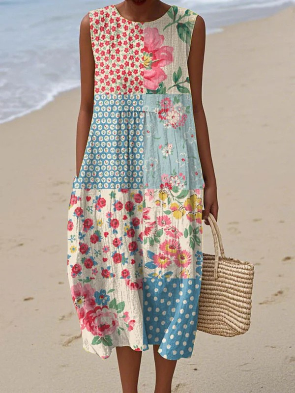 Raya – Lightweight Tie Back Midi Dress