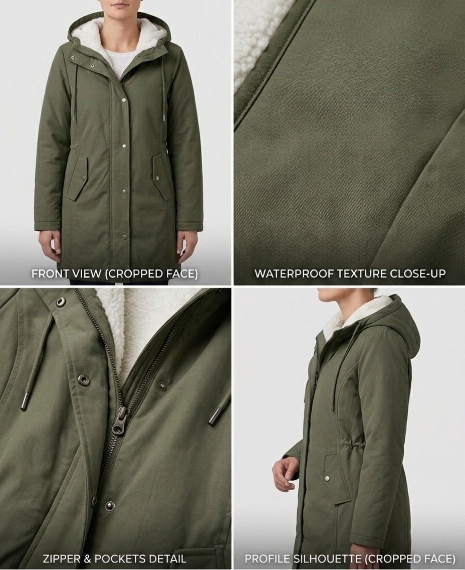 Kiera - Cozy Hooded Weatherproof Coat