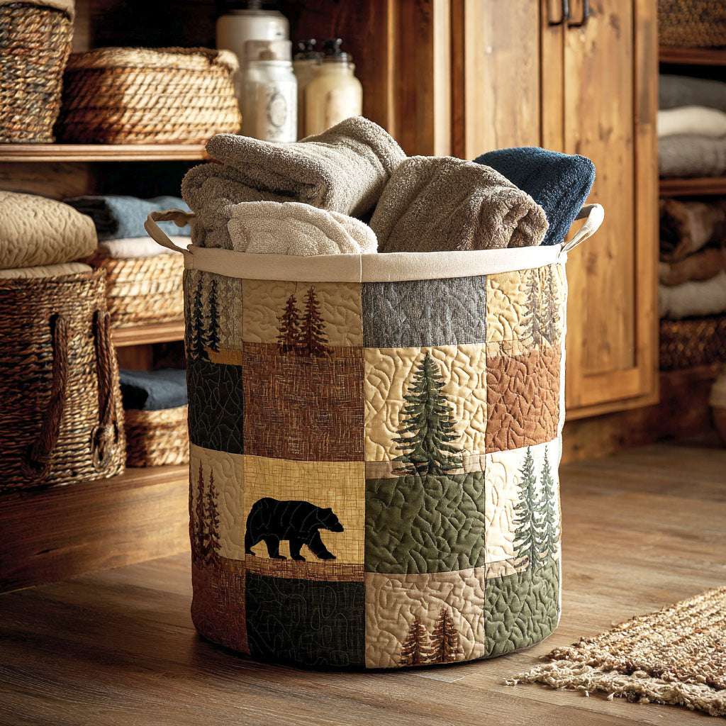 Bonnie – Hand-Quilted Woodland Basket