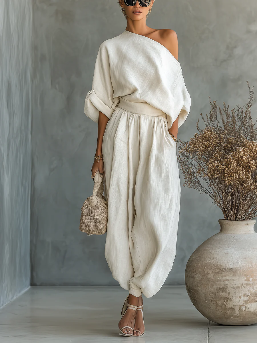 Nida - Off-Shoulder 2-Piece Set
