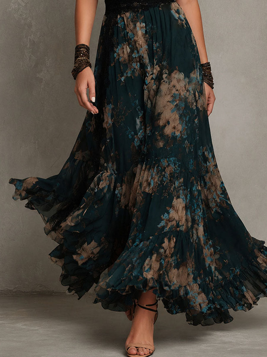 Lilian - Floral tiered Maxi Dress