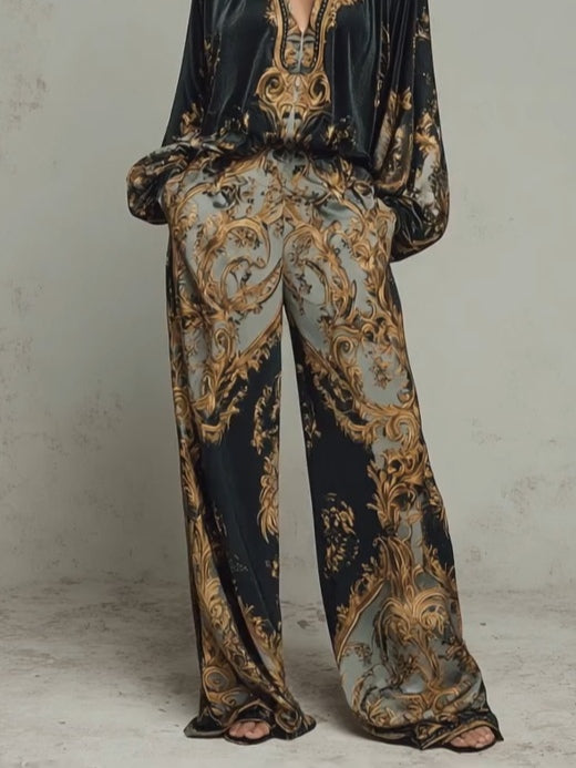 Isabella – Baroque Two-Piece Flowing Set