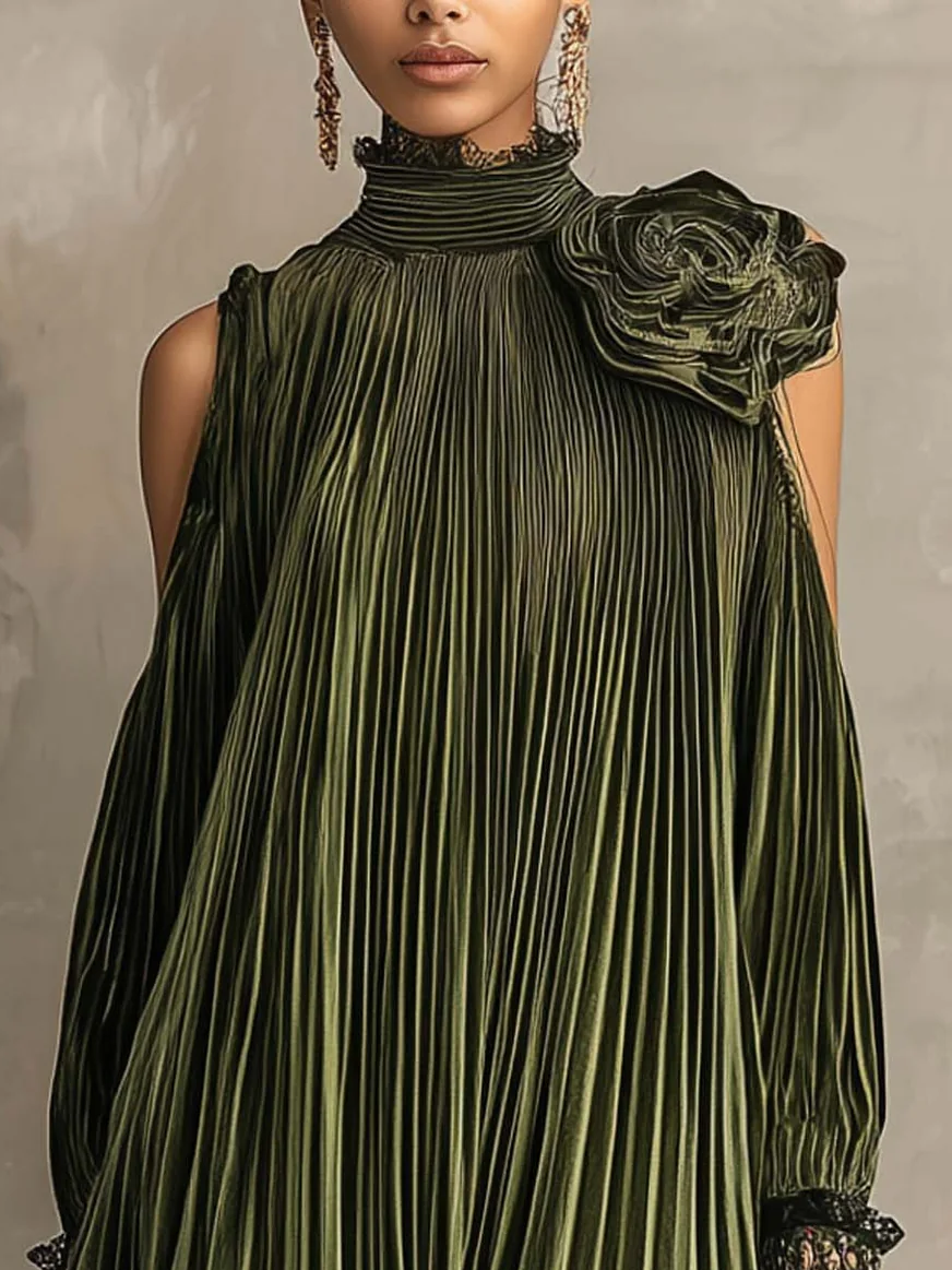 Lucia - Pleated Maxi Dress