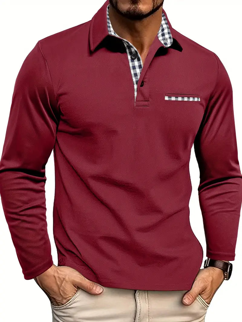 Ken – Slim Fit Long Sleeve Polo
