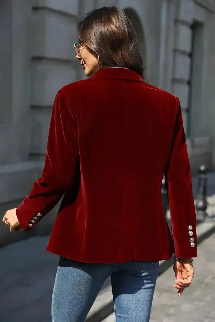 Lia – Velvet Tailored Blazer