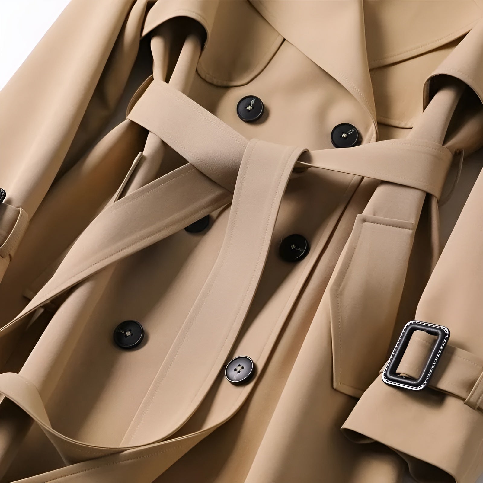 Carmina – Elegant Belted Trench Coat