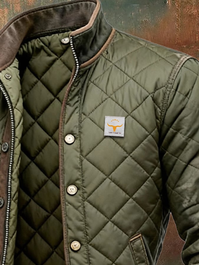 Jordan - Quilted Jacket with Leather Details