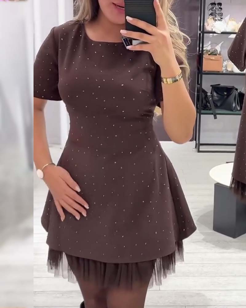 Cassie - A-Line Patchwork Dress