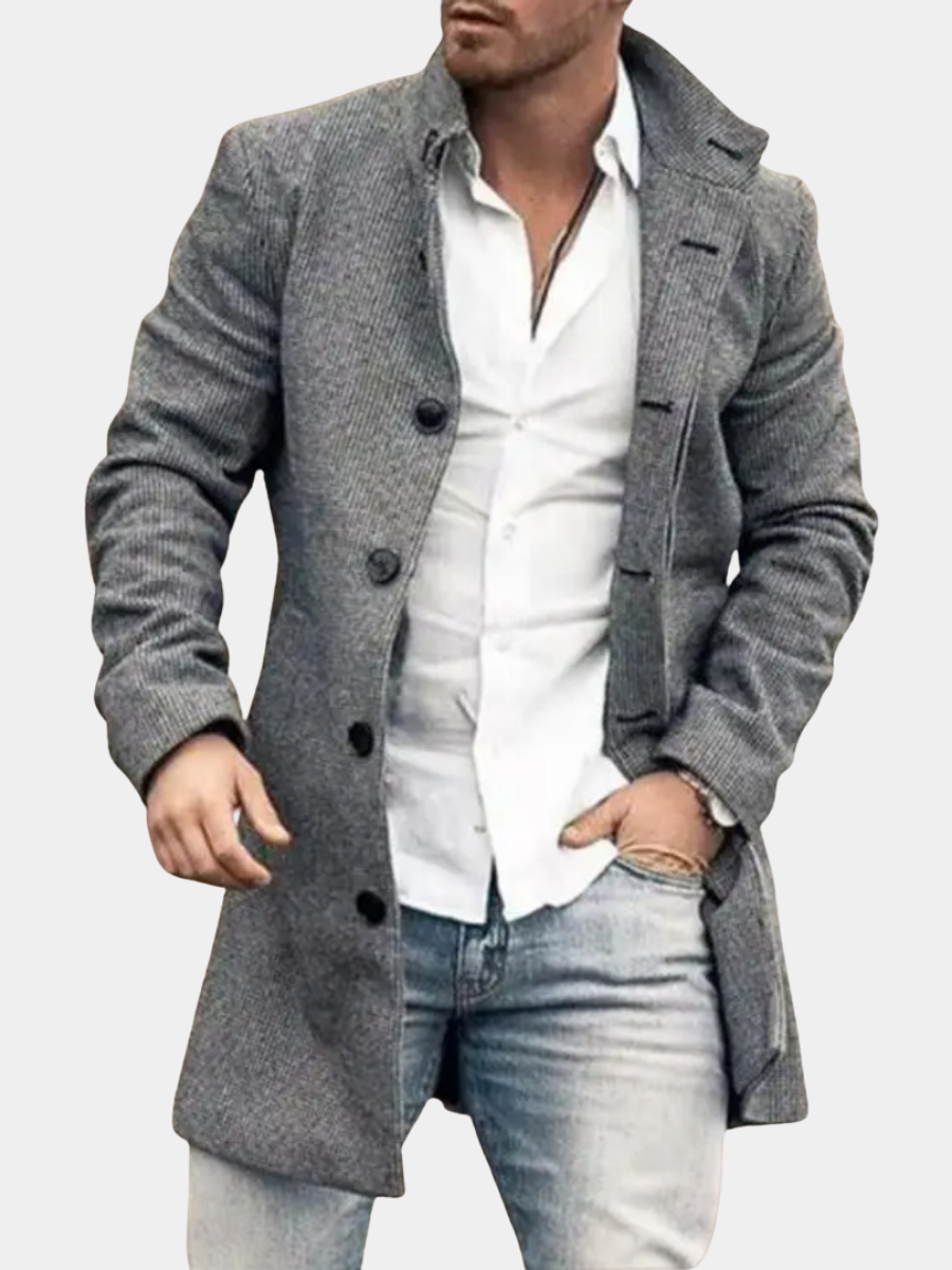 Daryl – Elegant Wool Blend Coat for Men
