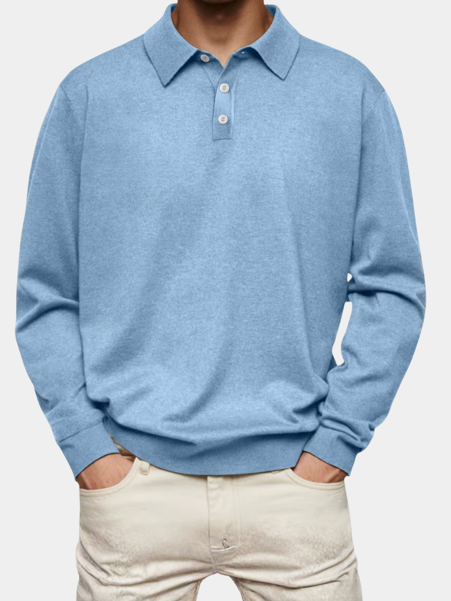 Kevin – Patterned Collar Polo Shirt