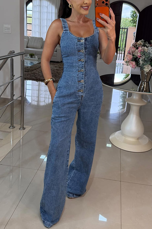 Joanna - Denim Jumpsuit
