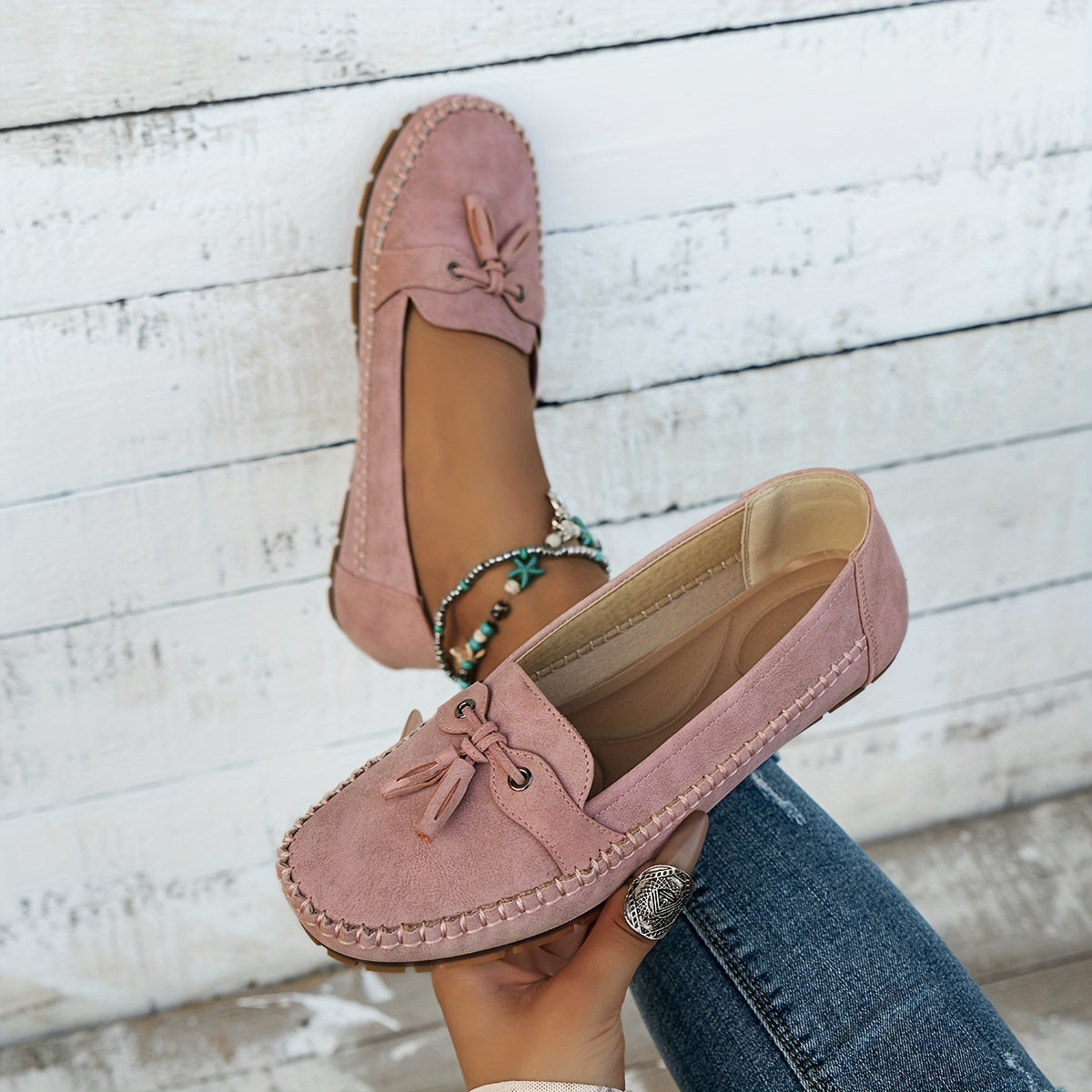Jade – Classic Loafers with Tassel Detail